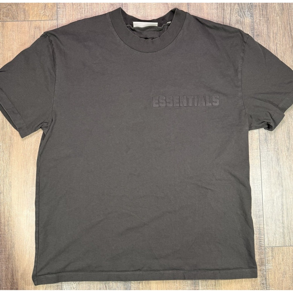 Essentials Fear Of God Men's Dark Brown Logo T Shirt Size XL FOG Oversized Auth!